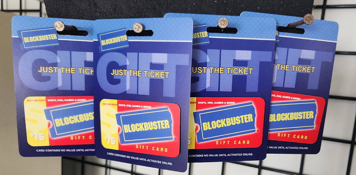 Blockbuster Gift Card.